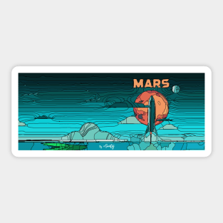 Destination MARS Mosaic Sticker